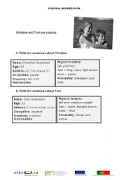 English Worksheet: PERSONAL IDENTIFICATION