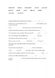 English Worksheet: phrasals6