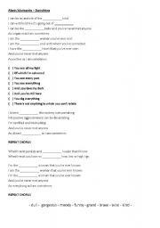 English Worksheet: Alanis Morissette - Everything