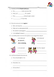 English Worksheet: revisions worsheet