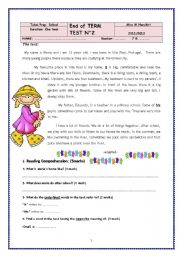 English Worksheet: Test