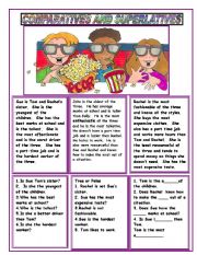 English Worksheet: COMPARATIVES AND SUPERLATIVES