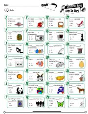 English Worksheet: Gramma Focus Series 28_Am_Is_Are (Fully Editable + Key)
