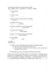 English worksheet: Test: Modals 