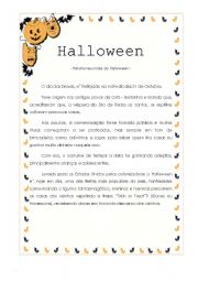 English worksheet: Halloween