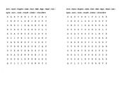 English Worksheet: Body word search