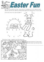 English Worksheet: Easter Fun Activities