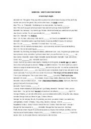 English Worksheet: Greys Anatomy S01E01 