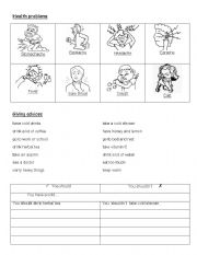 English Worksheet: Health problems