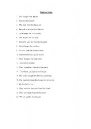 English Worksheet: Passi Voice