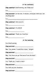 English worksheet: Open dialogues