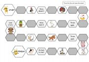 Bee board game - Farm animals