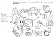 English Worksheet: In my garden