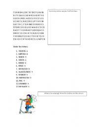 English worksheet: CLOTHES - Activities