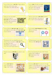 Mamo Card 13: Phrasal verb LOOK