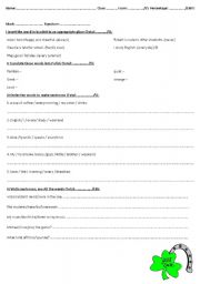 English worksheet: Present Simple