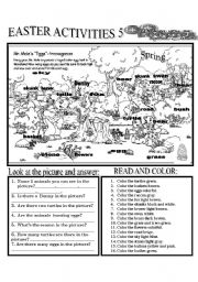 English Worksheet: EASTER ACTIVITIES 5