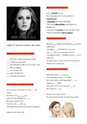 English Worksheet: Adele 