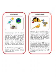 English Worksheet: Environmental Threat 7  ( Ozone layer depletion and species extinction)