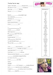 English Worksheet: The one that got away