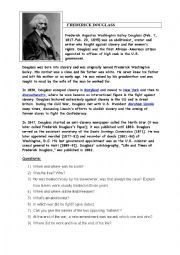 English Worksheet: Frederick Douglass