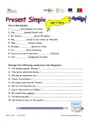 English Worksheet: simple present practice