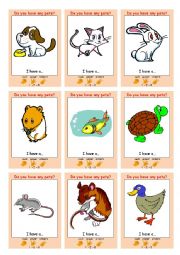 English Worksheet: PETS Interactive Communication Game (Rock Paper Scissors)