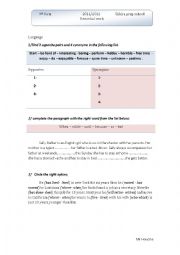 English Worksheet: Remedial work grade 9