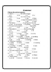 English Worksheet: worksheet for grade 7