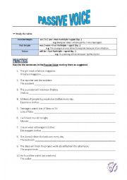 English Worksheet: Passive Voice