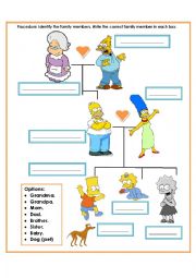 English Worksheet: Family Members 2