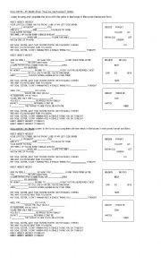 English Worksheet: Song - SOUL SISTER BY TRAIN