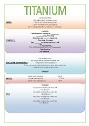 English Worksheet: TITANIUM