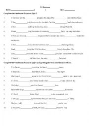 English Worksheet: if conditional