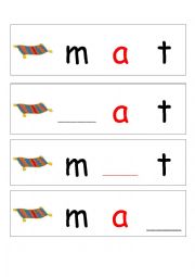 English worksheet: Reading Chart - mat