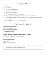 English Worksheet: Lesson-plan: make-up