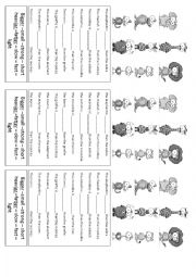English Worksheet: comparatives for kids