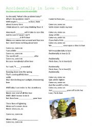 English Worksheet: accidentally in love