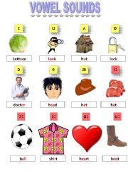 English Worksheet: vowel sounds