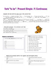 English Worksheet: REVIEW - Present tenses