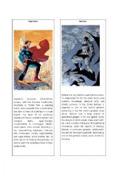 English Worksheet: Superheroes 3 ( Superman and Batman)