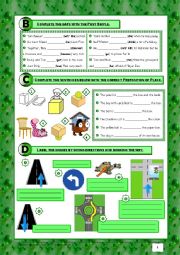 English Worksheet: TEST Tom Sawyer+The House+Asking for Directions (7th grade) 3/3 + correction