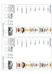 English Worksheet: family 