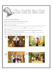 English Worksheet: The Cat in the Hat by Dr.Seuss