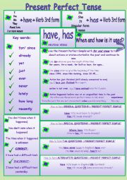 English Worksheet: PRESENT PERFECT SIMPLE.