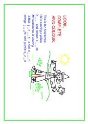 English Worksheet: mr scarecrow