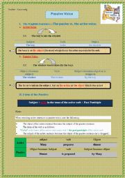 English Worksheet: Passive Vs Active