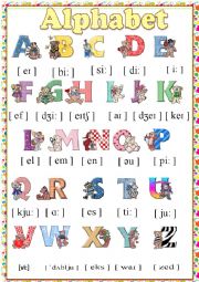 English Worksheet: The English Alphabet