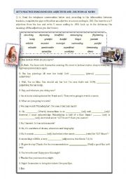 English Worksheet: -ing nouns + adjectives