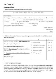 English Worksheet: languages tasks